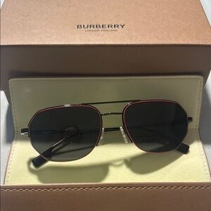 Burberry Black and Red Sunglasses